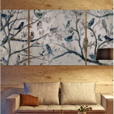 " Morning Chorus " 3 Piece Art Acrylic Print