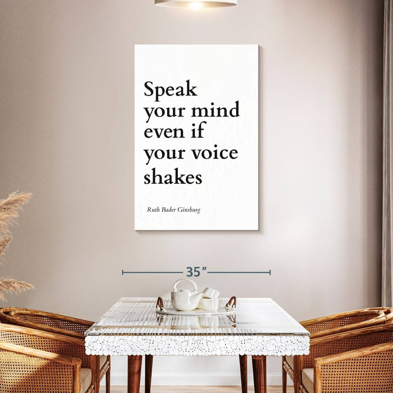 Speak Your Mind, 45" H x 30" W