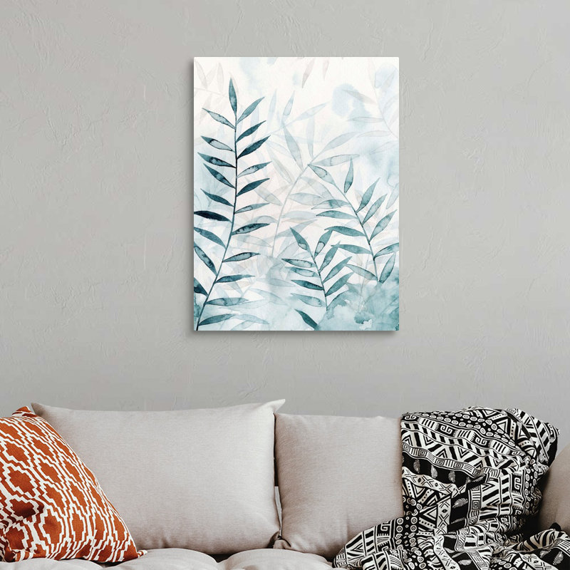«Bamboo Whisper I», art mural sur toile, Toile tendue, H 32 po x l 24 po x P 1,25 po