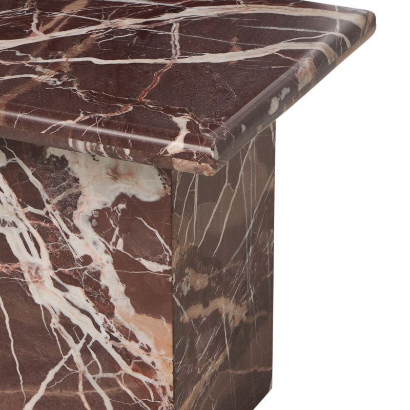 Arum Marble End Table, Meriot Marble
