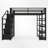 Full Metal Loft Bed With Storage