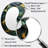 Ernette Green and gold Abstract marble stone melodies II - Marble Irregular Shape Large Wall Mirror, Modern Asymmetrical Unique Mirror, Printed Metal Art-97749529