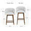 Tabouret pivotant à hauteur réglable en bois et en tonneau Dorreen-527891951-527891949