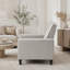 Fauteuil inclinable rembourré 27,5 po avec pieds en hêtre massif-1399516155-1399516153