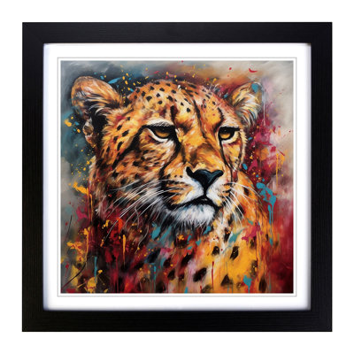 Cheetah Expressionism - Framed Print
