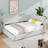 Upholstered Corner Daybed, Modern L-Shaped Daybed With Tufted Curve Backrest-455318858