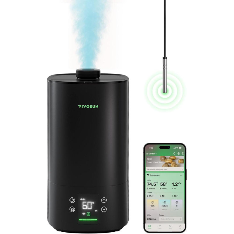 1.32 Gal. AeroStream H05 Intelligent Wi-Fi Humidifier with Temp/Humidity Probe