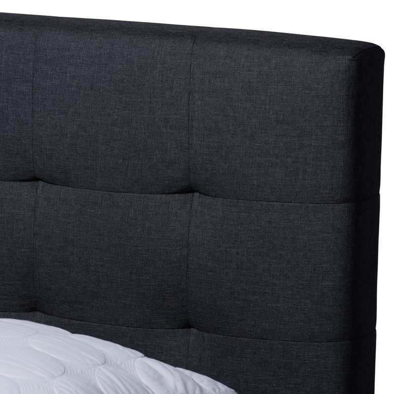 Ensemble de chambre avec lit plateforme 3 pièces Chaydenn, Grand, Gris foncé