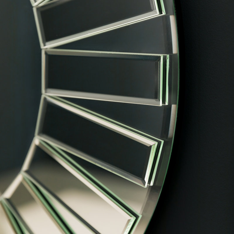 Quonochontaug Glass Flat Wall Mirror, 60 cm H x 60 cm W