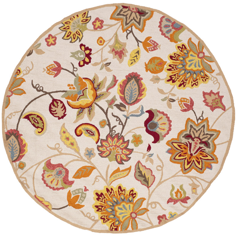 Carvalho Hand Hooked Performance Southwestern Rug, Round 6'