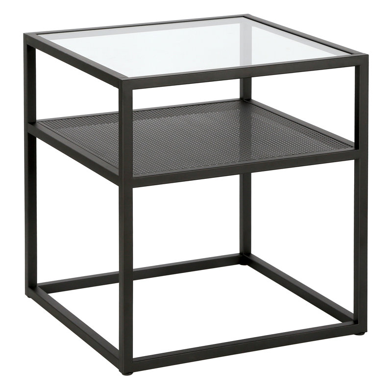 Nellie Glass Top End Table