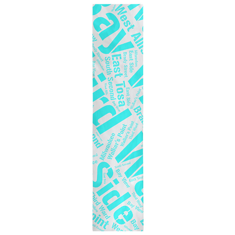 Chemin de table, 72 po x 16 po, Cyan, Milwaukee