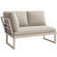 Modular Outdoor Corner Sofa Set With Tables - 110/123 Cm, 8 Cm Cushions, Removable Covers, Adjustable Legs