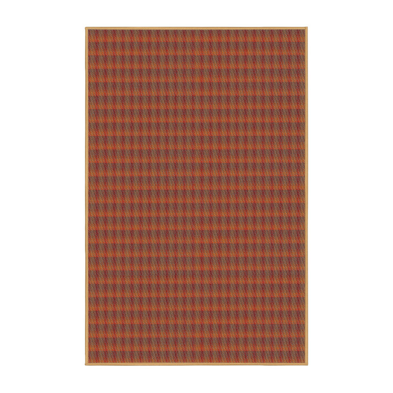 Tapis de zone brun à motif, Rectangle 5 pi x 8 pi