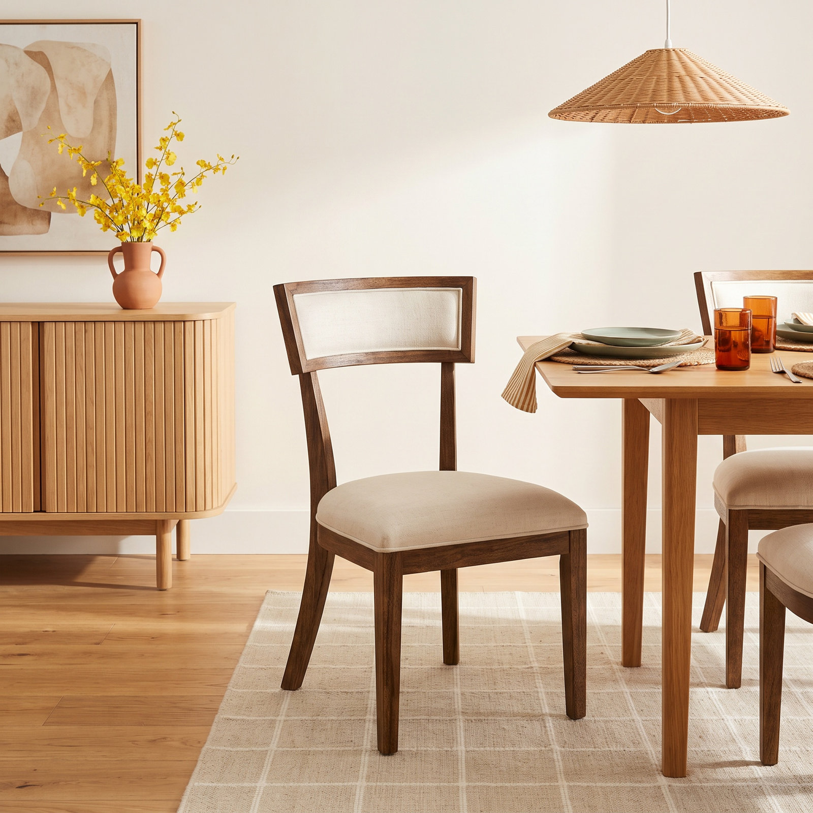 Ashley Linen Dining Chair