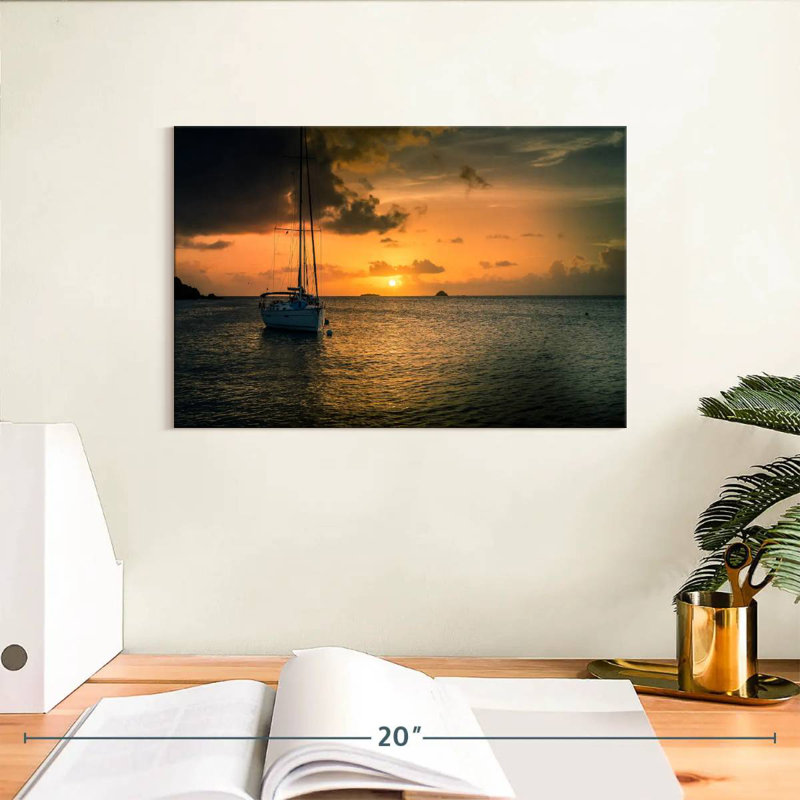 Mehar Caribbean Island Sailboat, 8" H x 12" W