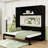 Full Murphy Bed with Storage Cabinets