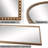 Antique Gold Mirror with Beaded Frame-551481010