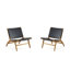 Fauteuil d'appoint en cuir végétalien Maintenon-1136037564