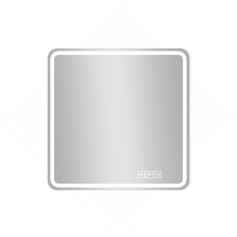 36*36In LED Bathroom  Anti-Explosion Glass Mirror, Rust-Resistant, Anti-Fog Features, Tri-Color Changing, Ideal For All Bathroom Decors