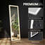 Miroir de plancher rectangulaire en métal Hameed-1299266081