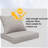 24x24 Inch Water-Resistant and Fade-Resistant Outdoor Back Pillows with Zipper for Patio Furniture, Dining Chairs and Sectional Sofas-1477545779