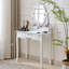 Ensemble de coiffeuse et tabouret de maquillage