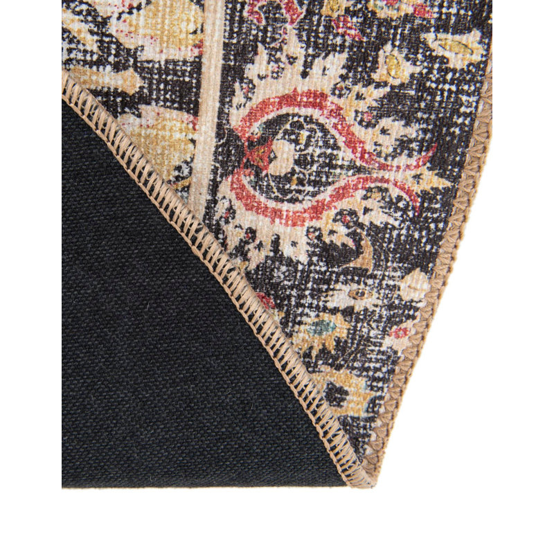 Bungalow Rose Ariel Timeless Rug, Rond 3 pi 6 po x 3 pi 6 po