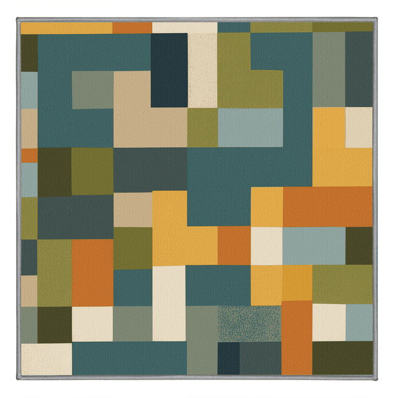 Tapis mosaïque Mosaic, Carré 6 pi
