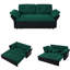Canapé-lit convertible convertible grand lit, canapé-lit convertible 3-en-1 avec coussins épais et rangement latéral, canapé-lit multifonctionnel en chenille pour le salon, la chambre à coucher, l’appartement, le bureau-114249317