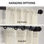 Rideaux transparents imitation lin Bracken-205050231-205050230