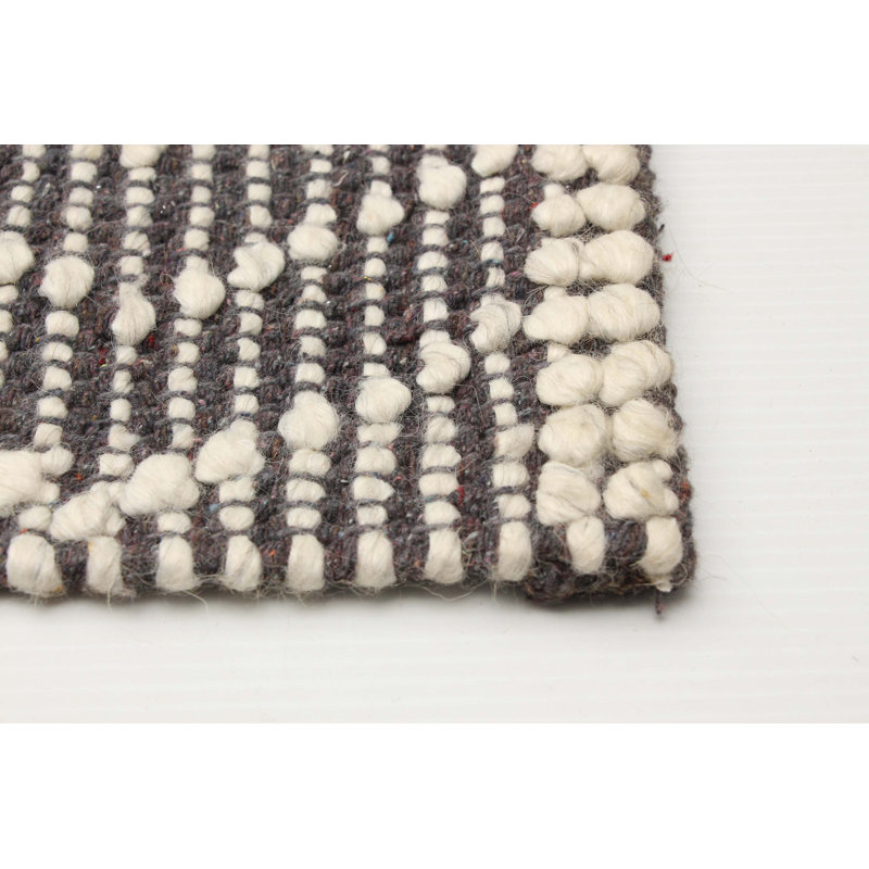 Tapis rectangulaire en laine 5 pi x 8 pi 2 po Delmina One-of-a-Kind