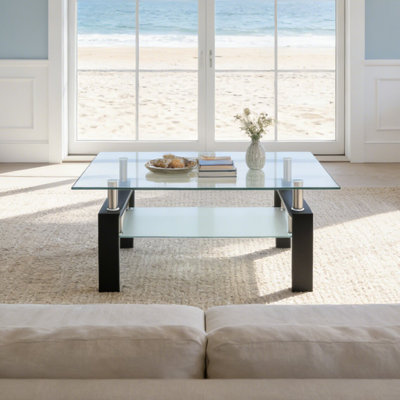 Kenechi Glass Top Single Coffee Table