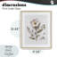 Fleurs pressées sous pression, reproduction encadrée sous verre, design avec lettres et doublure-2000265726-2000265724