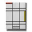 «Composition in White, Red and Yellow, 1936» par Piet Mondrian, estampe numérique sur toile-397299469