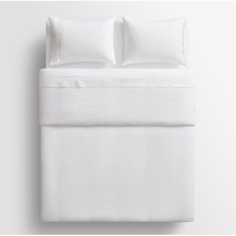 Sheet Set, White, King Sheet Set + 2 Pillowcases