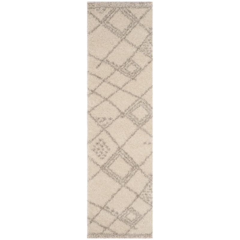 Langara Geometric Hand Woven Area Rug, Runner 69 x 244 cm