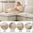 Chenille Upholstered L-Shaped Modular Sofa with Movable Ottoman-536928040