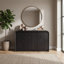 Buffet moderne à 3 portes de 47,24 pouces avec bords incurvés et tablettes de rangement-1184338696