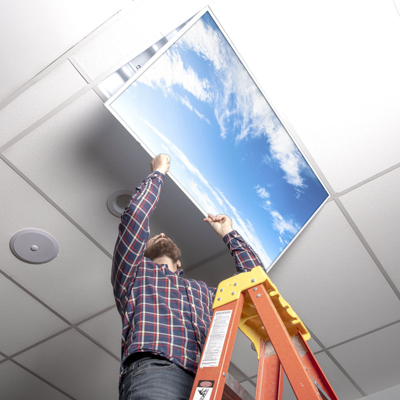 Octo Lights - Fluorescent Light Covers - Flexible Ceiling Light Diffuser Panels - Decorative Clouds - For Classrooms And Offices - 004