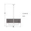 Luminaire suspendu tambour 5 lumières Amoriah
