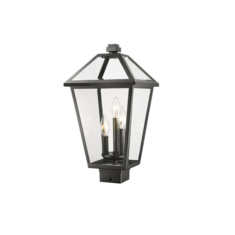 Tête de lanterne câblée 1 lumière Anaye, Noir, Biseauté, H 19 po x l 10 po x P 10 po