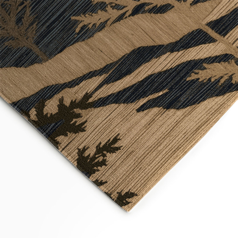 Tapis d'intérieur et d'extérieur brun Nature, Rectangle 5 pi x 7 pi