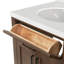 Meuble-lavabo double en bois massif 66 po avec plateau en quartz Carrara de 1,5 po Thornaby-1298651839-1295182543