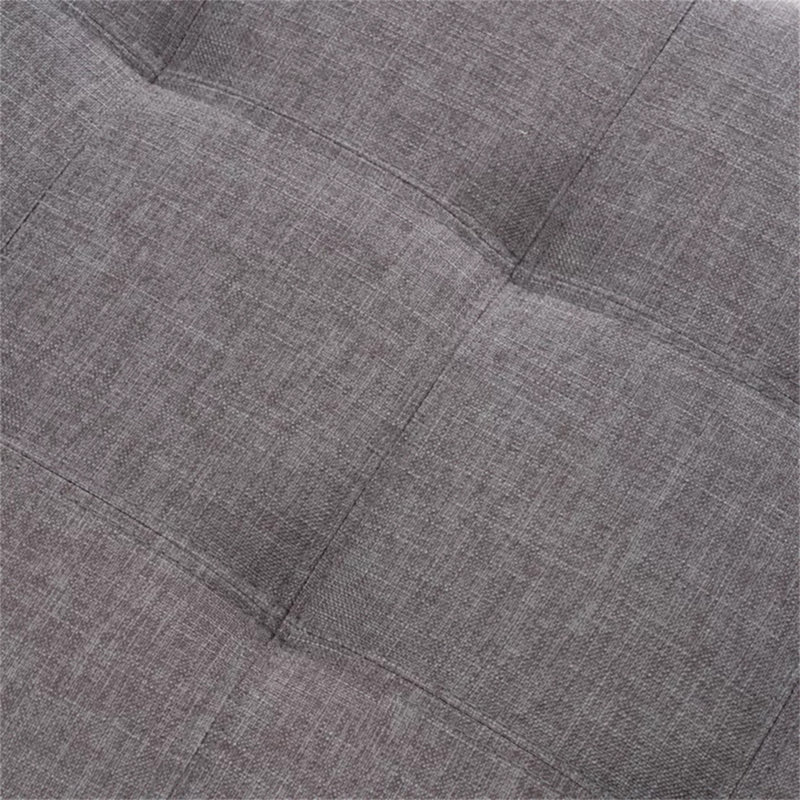 Repose-pieds avec rangement, Gris clair
