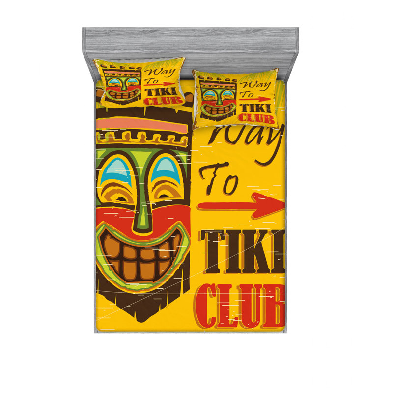 Ensemble de draps Way to Tiki Club, Double