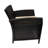 2Pcs St Outdoor Chair - Cushioned With Fabric Brown + Tan Classic Chairs Seating Pe And Iron