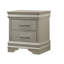 Mobilier de chambre à coucher à 1 tiroir de style moderne glam à deux tiroirs en bois massif avec texture de crocodile touffeté au diamant