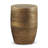 15"W Metal Boho End Table with Drum Design and Textured Finish, Assembled-104200693