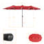 Grand parasol de marché extérieur DEL rectangulaire à double face DEL-319234988-319234967